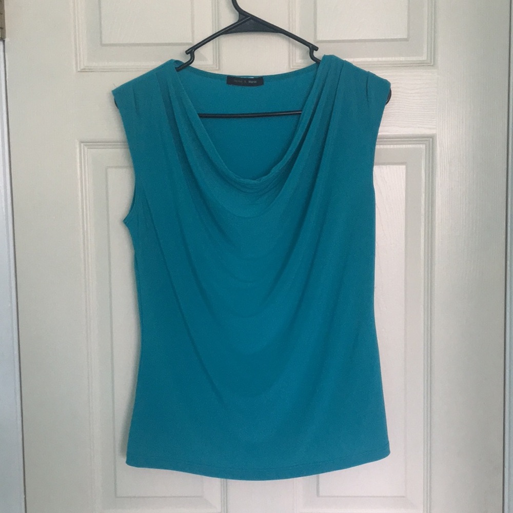 Jennie and Marlis Blue Short Sleeve Top